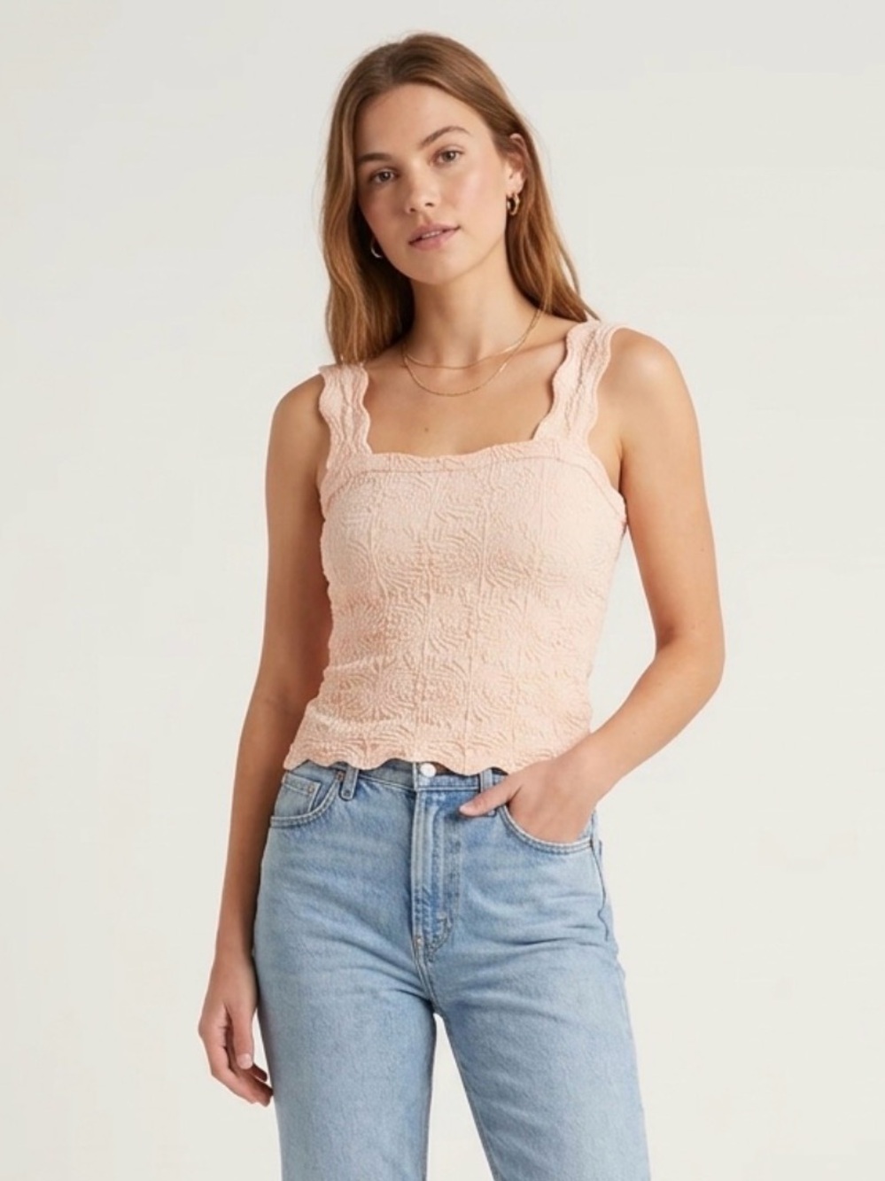 Women’s Textured Coral Tank Top - L/XL